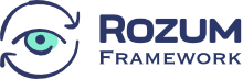 Horizontal logo of the Rozum Framework